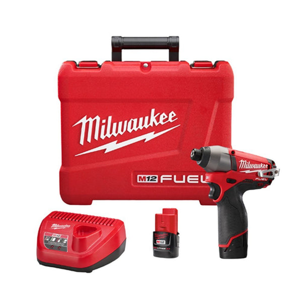 Milwaukee 2453-22 M12 Fuel 1/4 Hex Impact Driver with 2 Batteries by Milwaukee